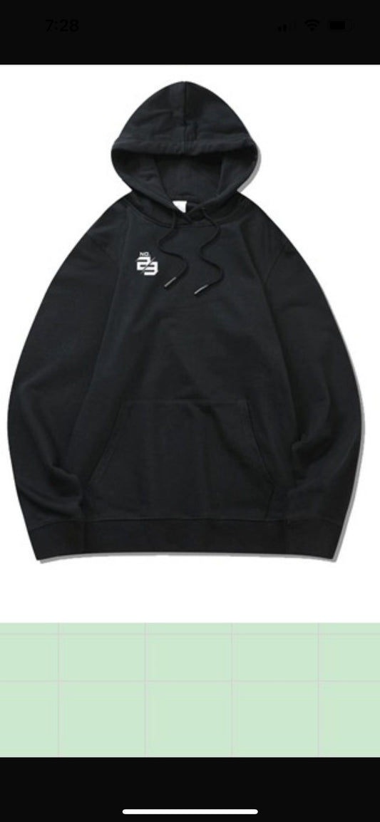 NO.23 FUTBOL: Black out hoodies